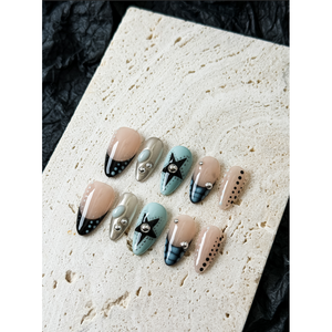 Uñas Postizas Blue <span class=keywords><strong>Silence</strong></span> en Tonos Azules Elegantes para Entusiastas del Nail Art - Product Image 3