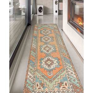 Tapis Orange Aztek : Tapis imprimé antidérapant adapté aux animaux domestiques, tapis en chenille - Product Image 2