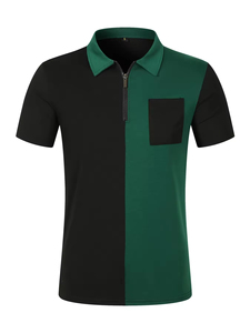 Polos de solapa de empalme para hombre de gran venta 2025, nuevo fabricante de camisetas informales con cremallera de talla grande para hombre en ZOHAN CREATIONS - Product Image 5
