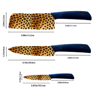 Juego de Cuchillos de Chef de 4 Piezas con Hoja de Cerámica y Mango de Plástico, Diseño Nuevo, para Entusiastas de la Cocina Profesional, Entrega Súper Rápida, Envío Gratuito - Product Image 1
