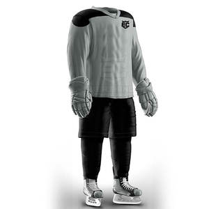 Conjuntos de hockey sobre hielo transpirables de secado rápido unisex personalizados al por mayor, uniforme de ropa de hockey sobre hielo unisex a la venta - Product Image 2