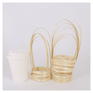 Portavasos de Bambú Natural para Vasos de Vidrio, Café, Té y Presentación de Bebidas, Origen Vietnam - Product Image 1