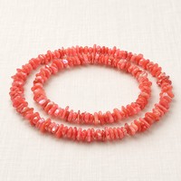 Collier en éclats de coquillages de corail naturel avec chaîne plaquée argent, bijoux perlés en pierre de plage style bohème, vente en gros pour femmes
