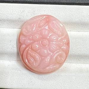 ศิลปะอัญมณีแกะสลักโอปอลสีชมพูธรรมชาติทำด้วยมือด้วยรูปทรงวงรีที่สวยงามเอฟเฟกต์การเปลี่ยนสีสำหรับเครื่องประดับใช้เป็นจำนวนมาก - Product Image 2