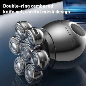 Rasoir électrique rechargeable 6 en 1 étanche IPX7 pour hommes, mini kit de toilettage lavable avec charge Type C - Product Image 5