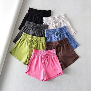 สไตล์อเมริกันฤดูร้อนเสื้อผ้าเยาวชนฟิตเนสผ้าฝ้ายเอวสูงสบายๆกีฬากางเกงขาสั้นสําหรับสตรี 2024 - Product Image 5