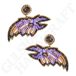 Pendientes de letras con cuentas WOOF, cuentas de semillas hechas a mano, joyería llamativa para amantes de los perros, pendientes de gota con respaldo de tela ligera para el día de la gema - Product Image 5