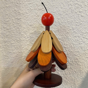 Sapin de Noël en bois fait main du Vietnam, conçu pour la décoration saisonnière et la maison de Noël - Product Image 3