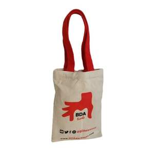 Bolsa de algodón orgánico de lona ecológica de moda elegante reutilizable 100% bolsas de lona de algodón puro para la venta - Product Image 3