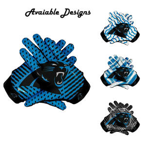 Los mejores guantes deportivos para fútbol americano antideslizantes con empuñaduras Impresión de logotipo personalizado transpirable Directo del fabricante - Product Image 5