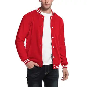 Professional Manufacture Men Baseball Jackets Customized Design Best Sale Product Custom Men Varsity Jacket In Plain Color