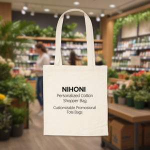 Borsa Shopper Personalizzata in Cotone Nihonio, Borse Promozionali Personalizzabili - Product Image 3