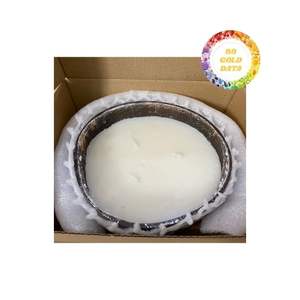 ชามเทียนกะลามะพร้าวธรรมชาติแบบเวียดนามทำมือสำหรับตกแต่งและทำจากน้ำมันหอมระเหย - Product Image 3