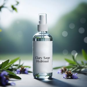 Hydrolat de Sauge Sclarée Pur Liquide |   Eau florale pure |   100% Naturel Doux |   Qualité supérieure |   Distillé à la vapeur |   Certifié GMP - Product Image 1