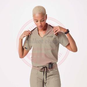 ชุดขัดผิวแขนสั้นสำหรับผู้หญิงชุดพยาบาลทางการแพทย์สำหรับโรงพยาบาล - Product Image 3