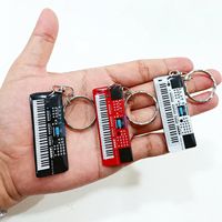 Polyresin Nautical Keyboard Keychain Customized Design and logo Gifts and Souvenir Company Musical Instrument Accessories