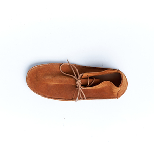 Botas planas de Mujer ante marrón, Botines de cuero plegables, talla 46 47 con cordones, venta al por mayor de fábrica - Product Image 3