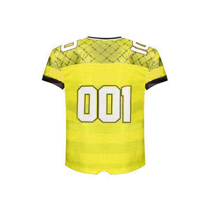 Camiseta de fútbol transpirable de manga corta con cuello en V con nombre del equipo 100% poliéster impresión personalizada camiseta de fútbol americano - Product Image 6
