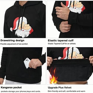 Vente en gros de sweat à capuche imprimé bouffant 3D personnalisé unisexe poids lourd surdimensionné pull sweats mousse brodé Logo hommes printemps - Product Image 5