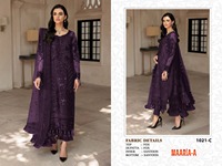 Faux Georgette lourde avec séquence de broderie Costume pakistanais pour exportateur et fournisseur mondial