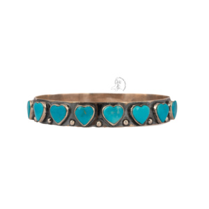 <b>Fine</b> Quality 925 Sterling Silver Customizable Heart Shape Bezel Set Natural Arizona Turquoise <b>Bangle</b> for Party Wedding Gift - Product Image 1