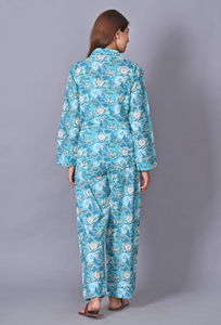 Ensembles de pyjama, ensemble de pyjama en coton indien, ensemble de pyjama de nuit, robe de nuit, vêtements bohèmes, cadeaux pour elle, robe de femme - Product Image 3