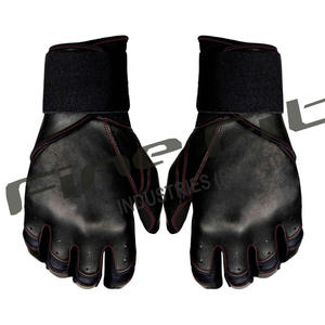 Gants de frappe en cuir durables et personnalisables pour le baseball et le softball, avec fermeture à boucle pour hommes, respirants et offrant une performance optimale de préhension. - Product Image 1