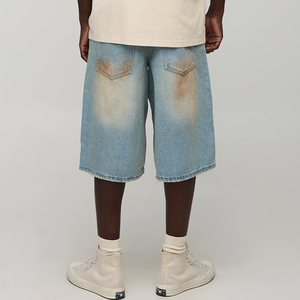 Pantalones Cortos Vaqueros para Hombre, Ajuste Relajado y Transpirable, Precio al por Mayor, Servicio OEM, Precio Económico 2026, Ropa Casual, Ajustables, con Dobladillo Deshilachado - Product Image 5