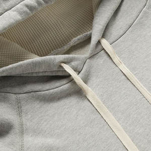 Custom <b>Mens</b> Waffle Paneled Details Raglan Sleeves Sage <b>Green</b> 100% Cotton 380gsm Cotton Fleece Hoodie - Product Image 5