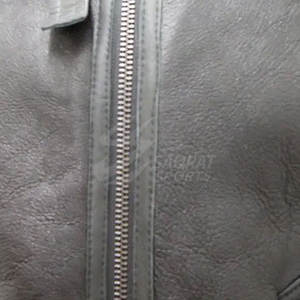 Chaqueta de Cuero Shearling de Diseño Personalizado, Color Sólido, para Hombre, Invierno, Impermeable, Transpirable, con Logotipo Frontal, Estilo Urbano, Gran Venta - Product Image 6