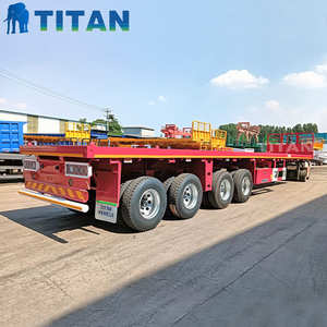 <span class=keywords><strong>Remorque</strong></span> plateau lourd à 4 essieux de 40 pieds pour conteneurs, fabriquée sur mesure par TITAN Factory, à vendre à <span class=keywords><strong>Tema</strong></span>, Ghana - Product Image 1