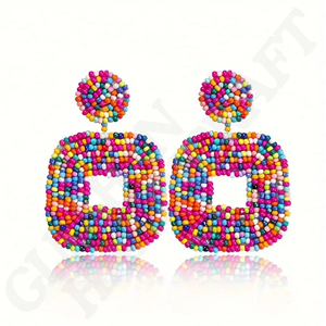 Pendientes de Béisbol con Cuentas Hechos a Mano, Joyería para Mujer, Accesorios de Fiesta, Día del Juego, Moda y Vacaciones - Product Image 4