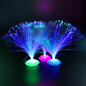 ไฟ LED ไฟเบอร์ออปติกสองสี ฐานสีมาตรฐาน แสงไดนามิกแบบสุ่ม ตกแต่งบ้าน ของเล่นวันหยุด - Product Image 3