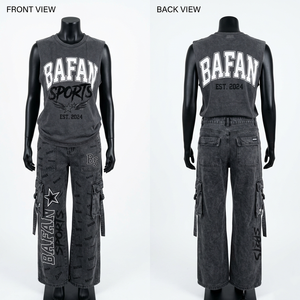 Conjunto de camiseta y leggings de poliéster y spandex en amarillo neón, ropa deportiva con paneles laterales con franjas, logotipo personalizado con transferencia térmica, conjuntos para mujer - Product Image 1