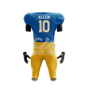 ชุดอเมริกันฟุตบอลสำหรับผู้ใหญ่เครื่องแบบอเมริกันฟุตบอลแห้งเร็วสไตล์ล่าสุด - Product Image 2