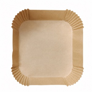 Carta da forno quadrata per friggitrice ad aria 16x16cm confezione da 100 antiaderente Vassary (400091005) - Product Image 1