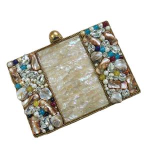 Sac à main en résine artisanale indienne imprimé en bois, 1 pièce, type personnalisé pour femmes - Product Image 1