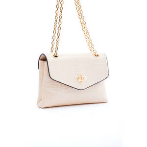 Sac en cuir noir effet croco - Product Image 3