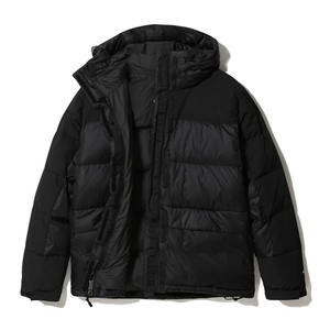 Blouson matelassé léger de style urbain avec col montant, couvre-visage intégral, résistant à l'eau et personnalisable pour homme - Product Image 2