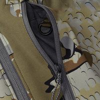 Veste de chasse d'hiver respirante multicolores pour l'extérieur, à capuche, en softshell, sur mesure