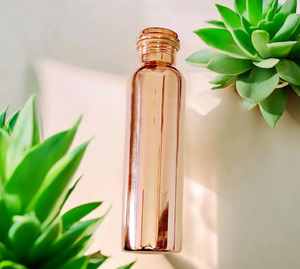 Pure Copper <b>Water</b> <b>Bottle</b> for Drinking <b>Water</b> 900 ml Hammered Finish - Product Image 5