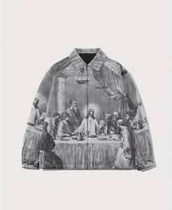 Veste coupe-vent en toile pour hommes avec fermeture éclair couleurs et logo personnalisés veste d'hiver extérieure imperméable et respirante vente en gros - Product Image 1