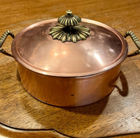 Cacerola de Acero Inoxidable de Alta Capacidad, Diseño Bohemio, 33 cm de Diámetro, Tapa con Cierre Fuerte, Duradera, Ecológica, Excelente Retención de Calor