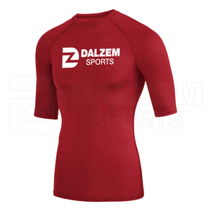 Camisetas de compresión de poliéster 100% personalizadas para hombre, ropa para correr, venta al por mayor, ropa de entrenamiento de gimnasio ajustada, camisetas deportivas - Product Image 5