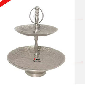 unique look golden finished metal stainless steel <b>cake</b> <b>stand</b> for hotel restaurant and bar - Product Image 2