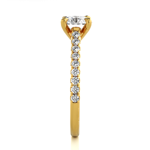 แหวนหมั้นได้รับการรับรองจาก ingemco ของผู้หญิงมีเพชรธรรมชาติได้รับการรับรองจากห้องปฏิบัติการในอินเดีย - Product Image 3