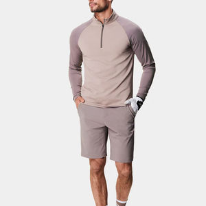 2025 hommes sweat extérieur quart fermeture éclair chemises tenue décontracté imprimé hommes coton polaire à manches longues élégant sweat pour hommes - Product Image 6