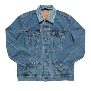 2025 nouveauté veste en jean personnalisée pour hommes 100% coton meilleure qualité nouveau Design pour l'hiver avant Logo Vintage - Product Image 1