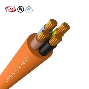 VDE SAA Multicore 2 3 4 5 Core 1mm 1.5mm 2.5mm 4mm Flexible Cable 4C X 25 Sq.Mm Royal Cord Flexible Cable