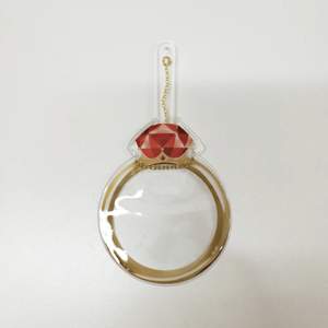 Venta al por mayor de accesorios para juguetes, suministros originales de Kpop, cubierta de insignias de PVC personalizadas, anillo rojo PERO CAN 180 ° (modelo HAGOROMO) - Product Image 1